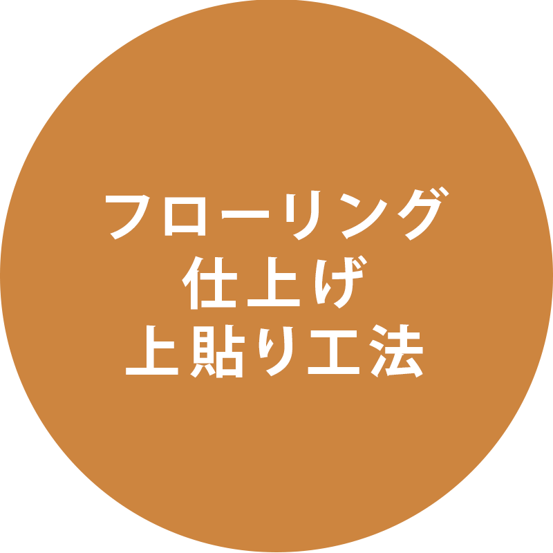 フローリング仕上げ 上貼り工法